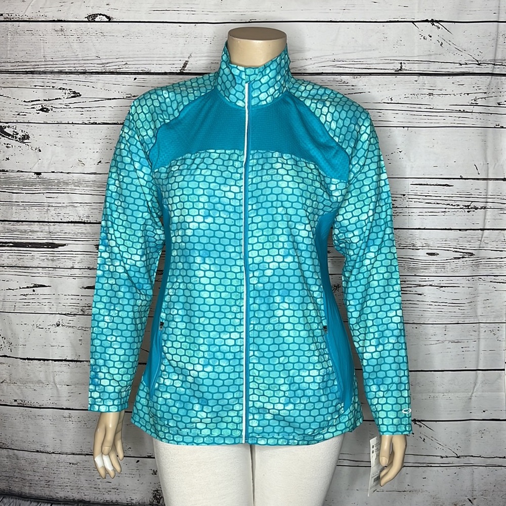 C9 by Champion Premium NWT Size XL Blue Duo Dry Lightweight Zip Front Jacket